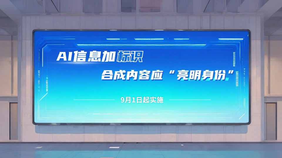 AI信息加标识，合成内容应“亮明身份”！