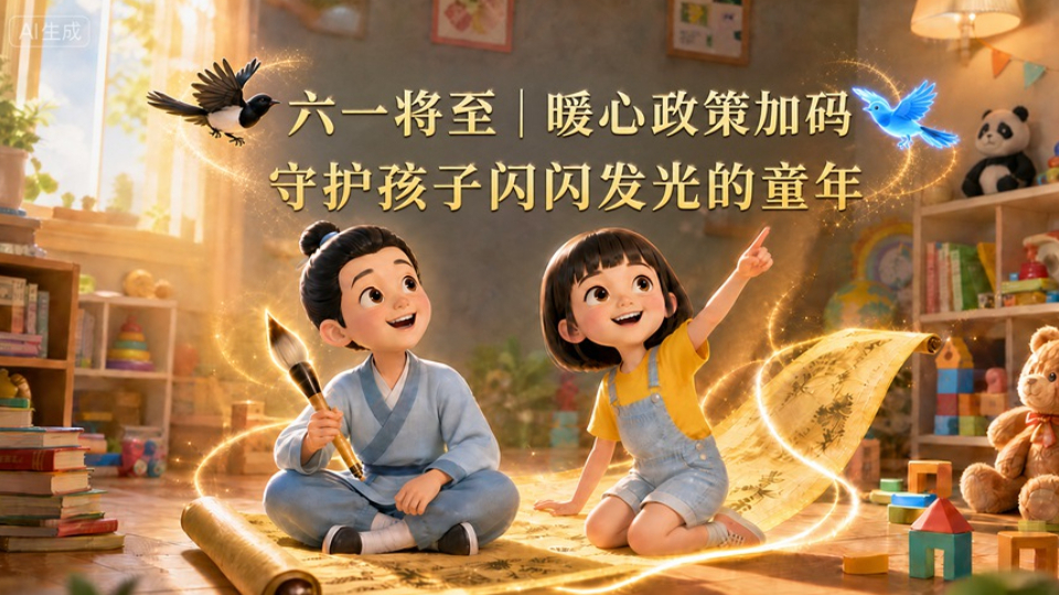 六一将至｜暖心政策加码 守护孩子闪闪发光的童年