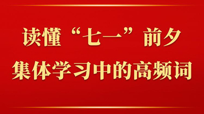 读懂“七一”前夕集体学习中的高频词