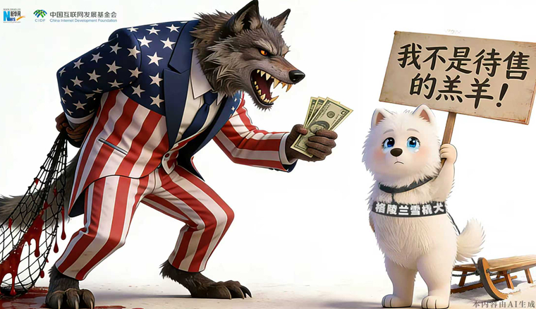 AI漫画丨格陵兰：我不是待售的羔羊！